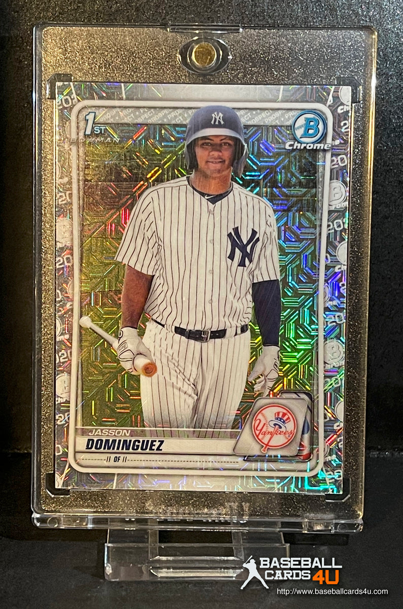 2020 Bowman CHROME Prospects - Jasson Dominguez - 1st Official Bowman  Chrome Card - New York Yankees Baseball Rookie Card RC #BCP8