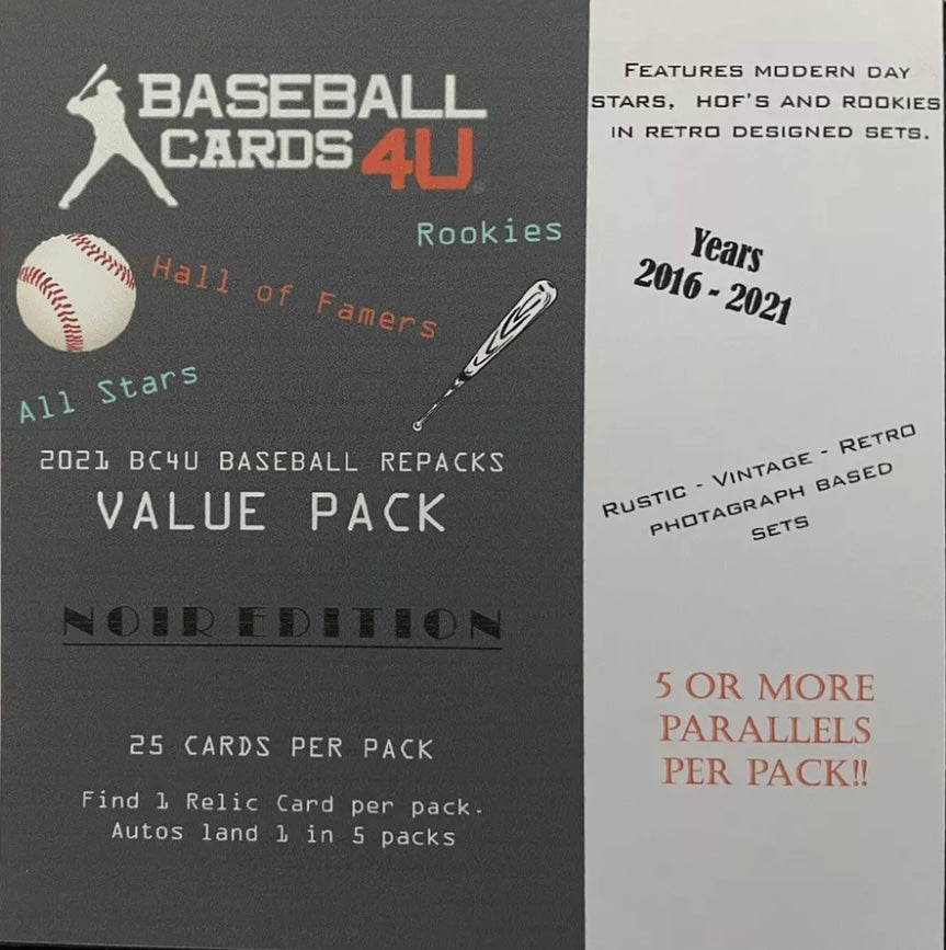 Repack Break with 10 Baseball Packs + 2 Authentic Jersey/ Card Frames