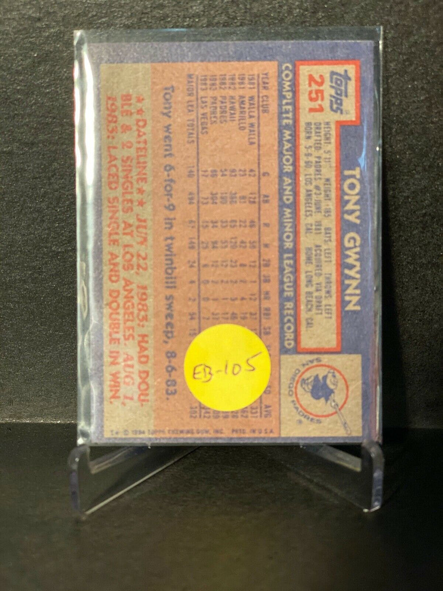 1984 Topps Baseball Card #251 Tony Gwynn