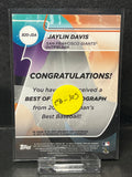 2020 Bowman's Best Best of '20 Autographs #B20JDA Jaylin Davis RC