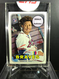 2018 Topps Heritage Ronald Acuna Real One Red Ink Auto 9/69