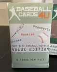 BASEBALL CARDS 4U MYSTERY REPACK MINI HOBBY BOX - 1 HIT PER BOX - 8 PACKS + BONUS PACK