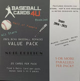 2020 BC4U Baseball Repack Value Pack: Noir Edition - 25 Cards per Pack - Today’s stars in retro designs (Heritage, Archives, GQ, Ginter, ETC.) -  1 Hit NO JUNK