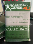 2021 BC4U Repacks VALUE PACK - 25 Cards - 1 Hit per pack - Prospects, Bowman, Chrome - HUGE VALUE!
