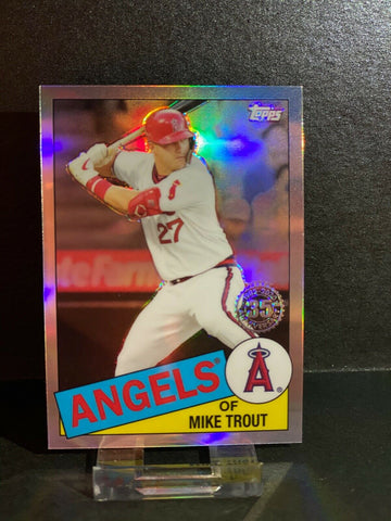 2020 Topps Chrome 1985 35th Anniversary Mike Trout 85TC-1