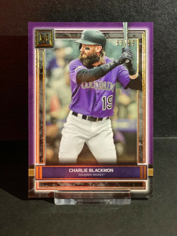 2020 Topps Museum Collection Amethyst #29 Charlie Blackmon 83/99