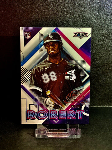 2020 Topps Chrome Luis Robert RC Rookie Card Fire Preview #FP-4