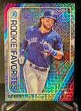 2020 Bowman Chrome Mega Box Bo Bichette ROY Favorites Refractors #ROYFBB