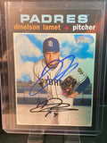 2020 Topps Heritage Dinelson Lamet  #176 Autographed
