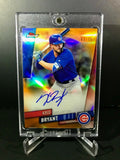 2019 Topps Finest Kris Bryant Autographs Orange Refractors #FAKB 3/25