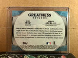 2019 Topps Chrome Greatness Returns #GR17 Mike Trout, Ronald Acuna Jr