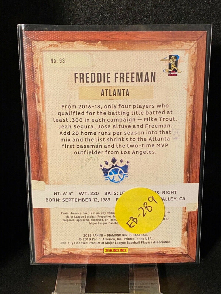 2020 Topps #549 Freddie Freeman NM-MT Atlanta Braves Baseball